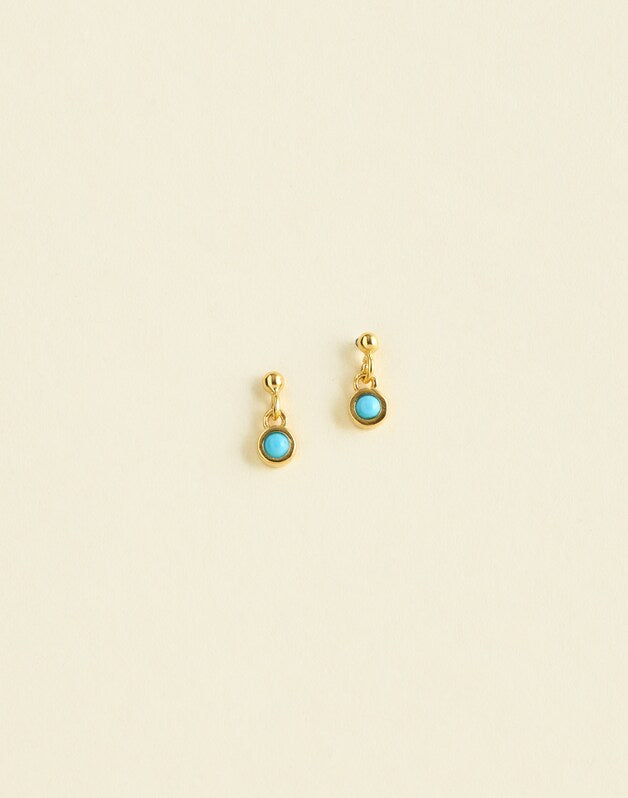Demi-Fine Turquoise Drop Earrings TURQUOISE MULTI