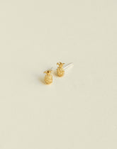 Demi-Fine Pineapple Stud Earrings 14K GOLD