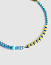 Semiprecious Beaded Choker Necklace CLASSIC INDIGO