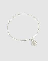 Shell Wire Choker Necklace WARM SILVER