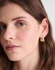 Shell Hoop Earrings ANTIQUE GOLD
