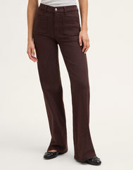 The Emmy Wide-Leg Pant DARK CAROB