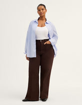 The Plus Emmy Wide-Leg Pant DARK CAROB