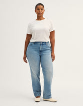 The Plus Jules Slim-Straight Jean RAEBROOK WASH