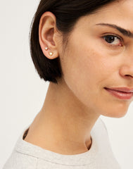Heart Stud Earring Set WARM GOLD