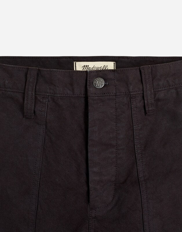 Relaxed Straight Workwear Pants BLACK COAL
