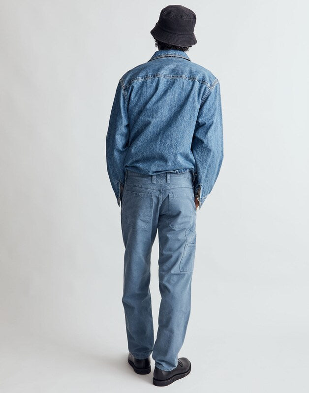 Relaxed Straight Workwear Pants DEEP RIVER