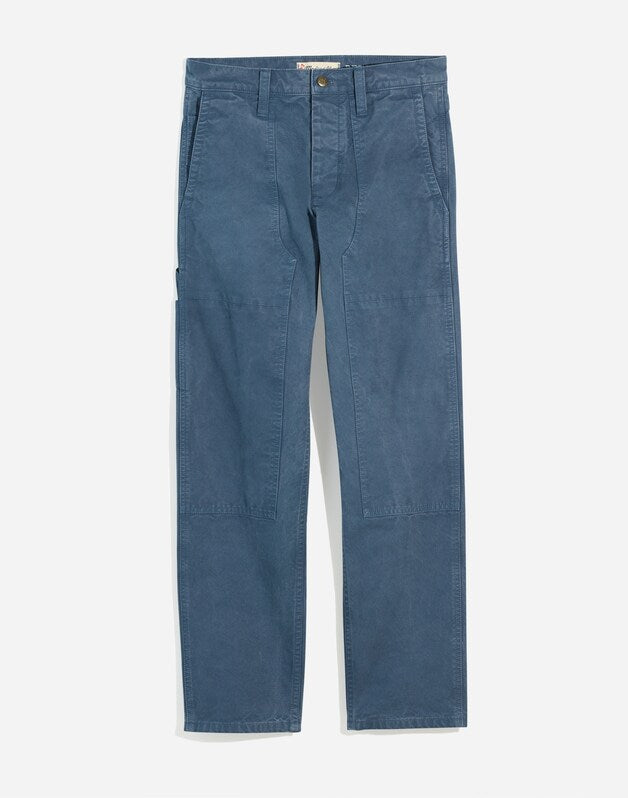 Relaxed Straight Workwear Pants DEEP RIVER