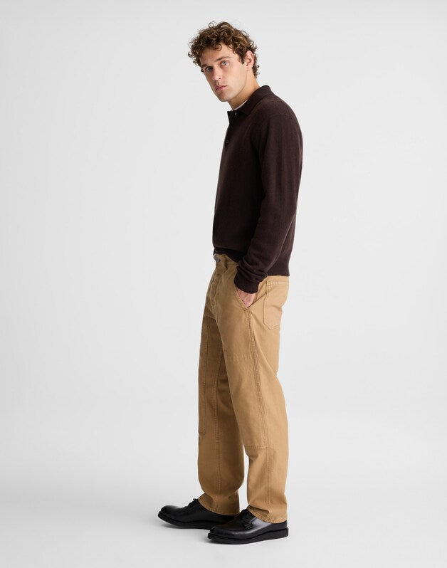 Relaxed Straight Workwear Pants MAPLE SEED