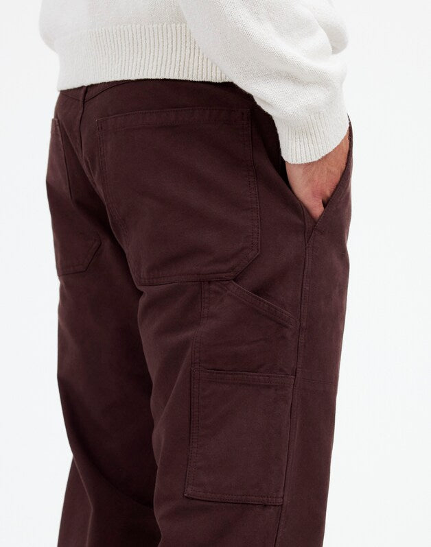 Relaxed Straight Workwear Pants ROASTED ESPRESSO