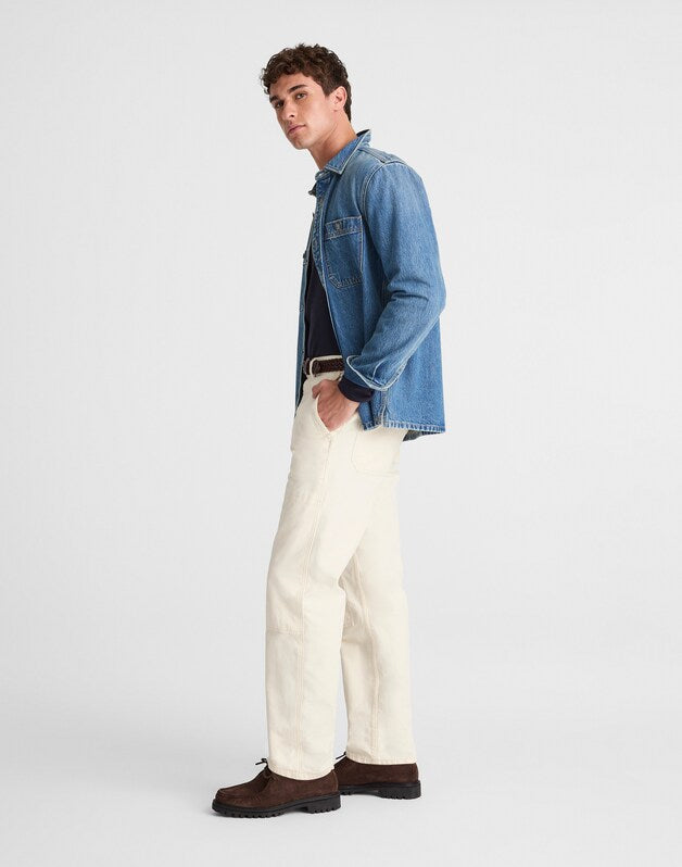 Relaxed Straight Workwear Pants VINTAGE CANVAS