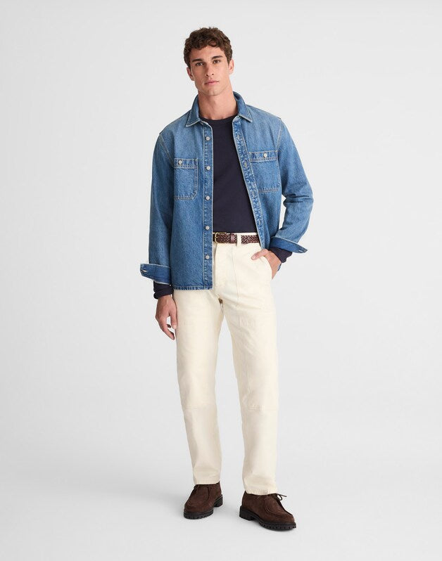 Relaxed Straight Workwear Pants VINTAGE CANVAS