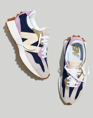 New Balance&reg; Suede 327 Sneakers NATURAL INDIGO/ RAW AMETHYST