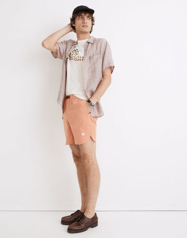 Madewell x Topo Designs&reg; River Shorts HARVEST PEACH