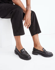 The Bradley Lugsole Loafer in Leather TRUE BLACK