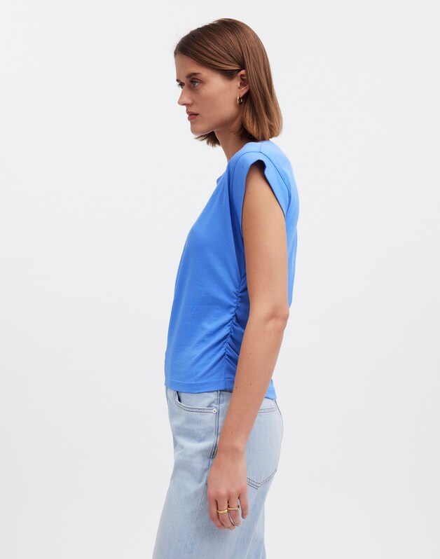 Side-Cinch Muscle Tee CELESTE
