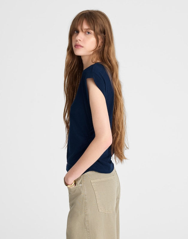 Side-Cinch Muscle Tee MIDNIGHT NAVY
