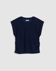 Side-Cinch Muscle Tee MIDNIGHT NAVY