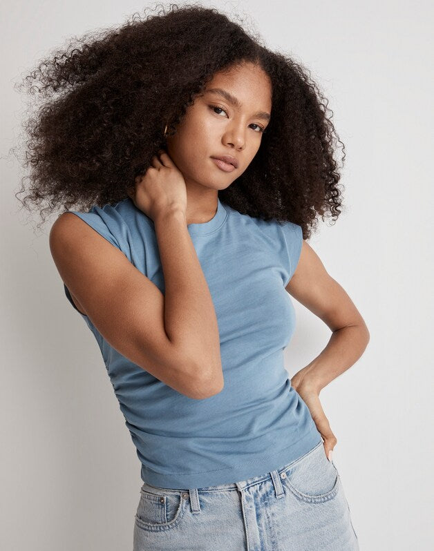 Side-Cinch Muscle Tee TRANQUIL LAKE