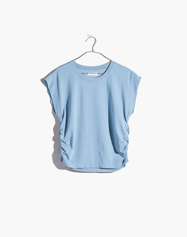 Side-Cinch Muscle Tee TRANQUIL LAKE