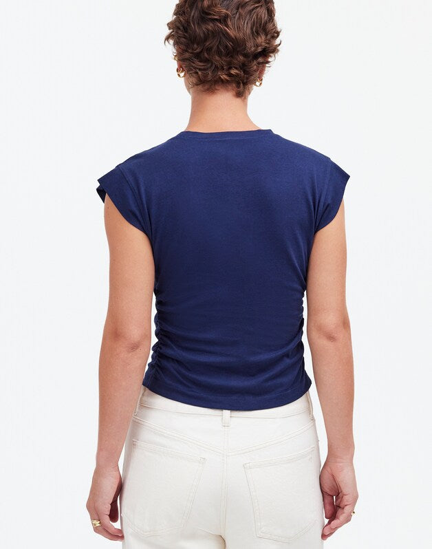 Side-Cinch Muscle Tee DARK NIGHTFALL