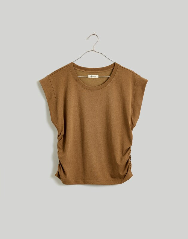 Side-Cinch Muscle Tee FADED BIRCH