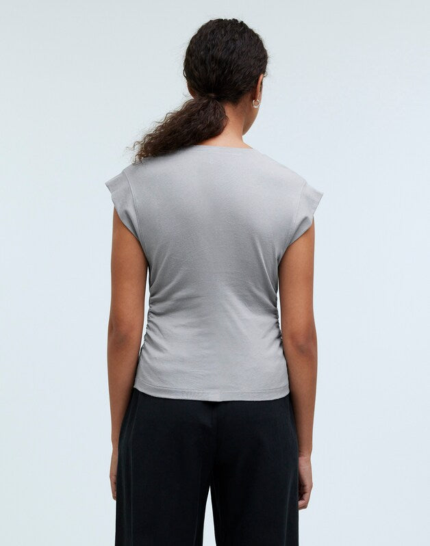 Side-Cinch Muscle Tee DUSK GREY