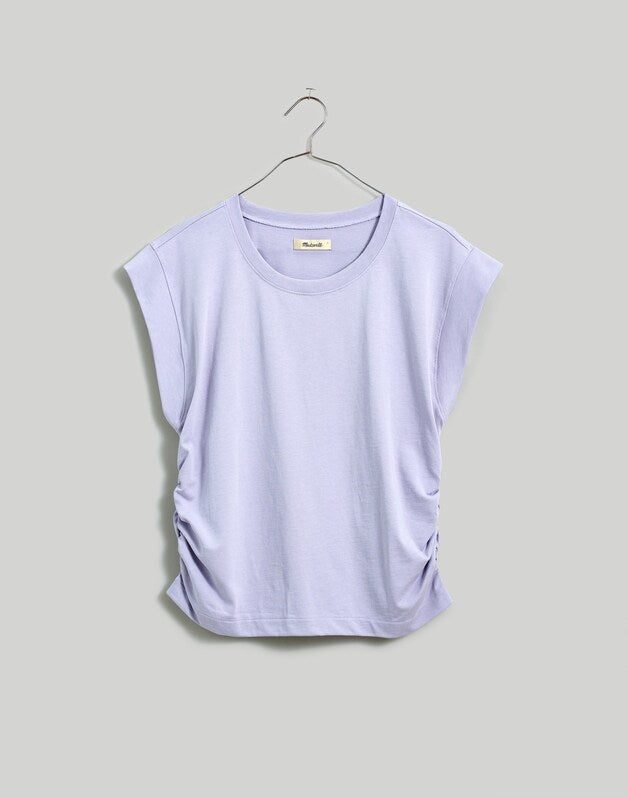 Side-Cinch Muscle Tee DUSTY LAVENDER