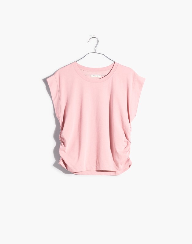 Side-Cinch Muscle Tee WARM THISTLE