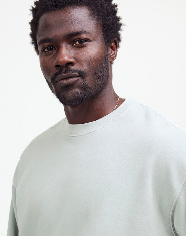 The McCarren Crewneck GLASSWARE BLUE