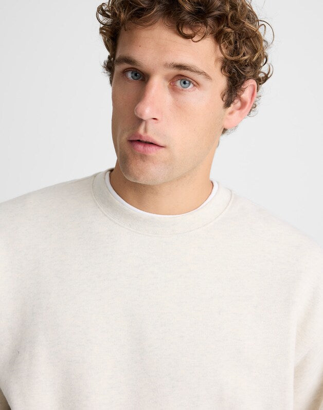 The McCarren Crewneck HTHR NATURAL