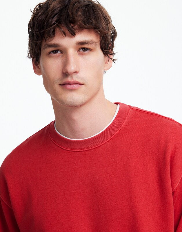 The McCarren Crewneck CRIMSON BERRY