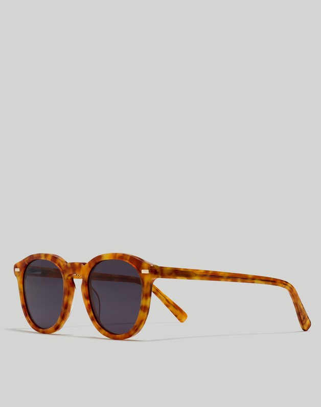 Round Acetate Sunglasses MILKY ACORN TORTOISE