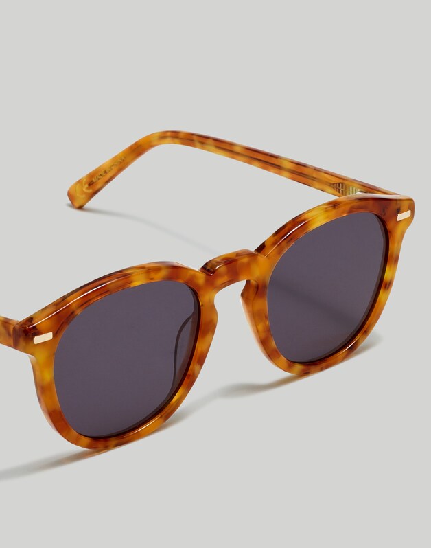 Round Acetate Sunglasses MILKY ACORN TORTOISE
