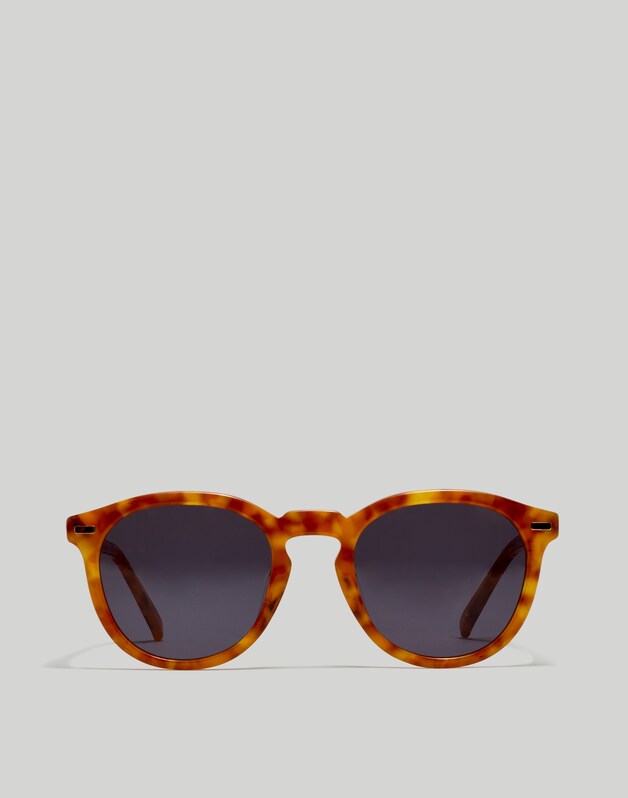 Round Acetate Sunglasses MILKY ACORN TORTOISE