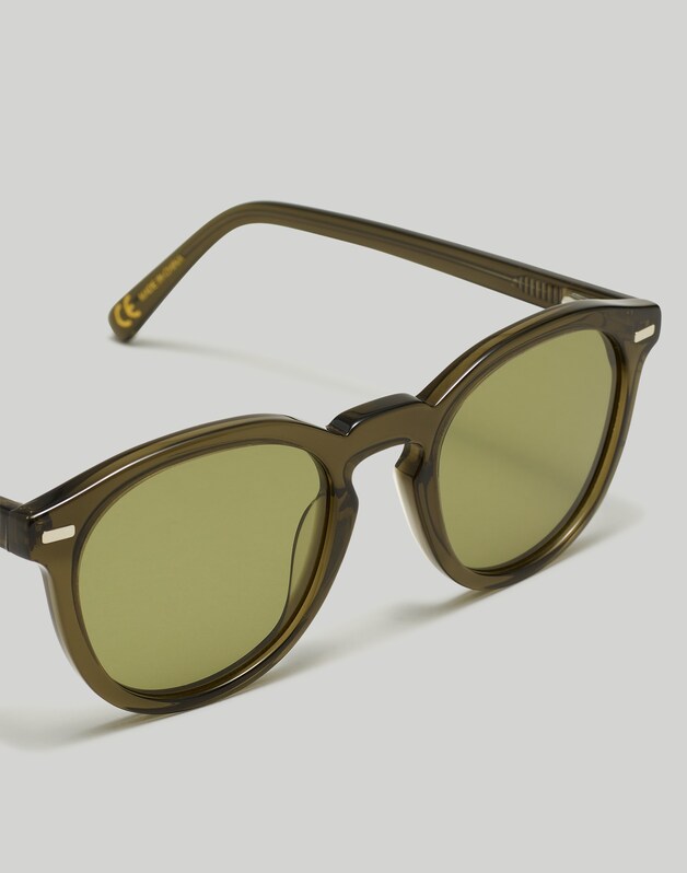 Round Acetate Sunglasses FADED CACTUS