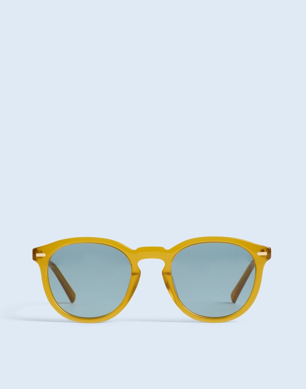Round Acetate Sunglasses GOLDEN SUNFLOWER