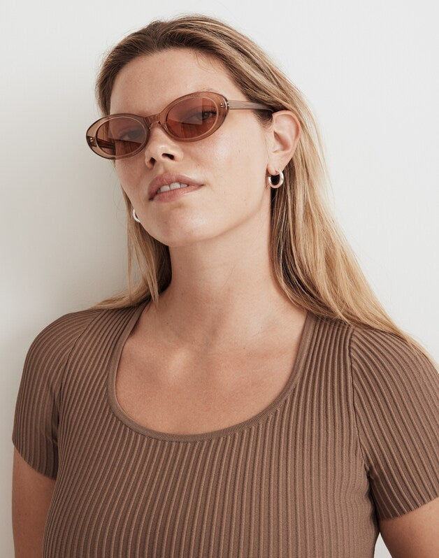 Russell Oval Sunglasses MARZIPAN