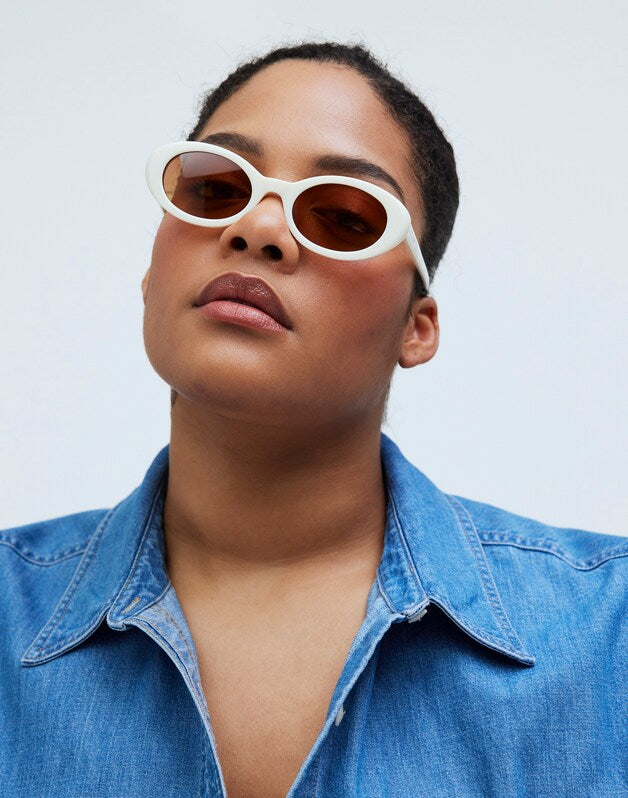 Russell Oval Sunglasses ANTIQUE CREAM