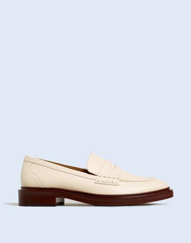 The Vernon Loafer in Leather ECRU