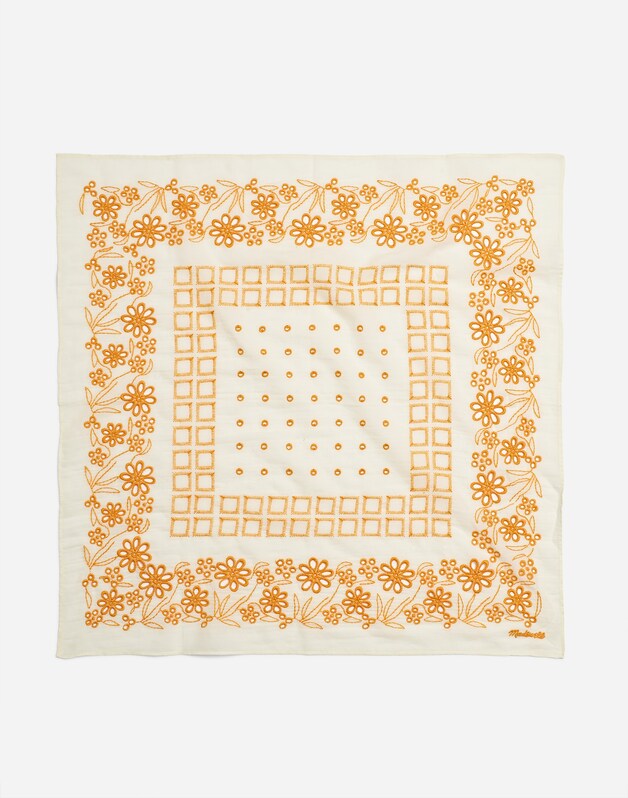 Organic Cotton Eyelet Bandana GILDED SUNRISE