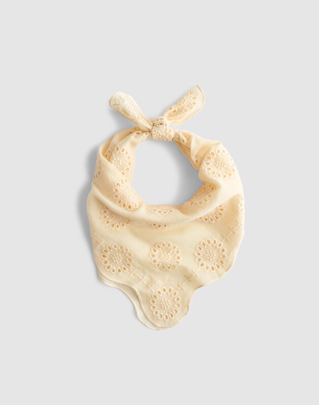 Organic Cotton Eyelet Bandana VANILLA