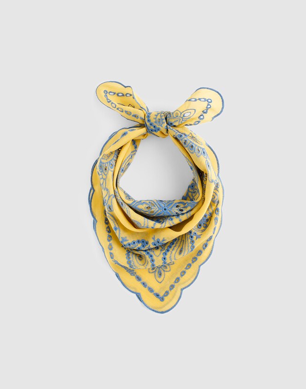 Organic Cotton Eyelet Bandana BANDANA EYELET CHAMOMILE