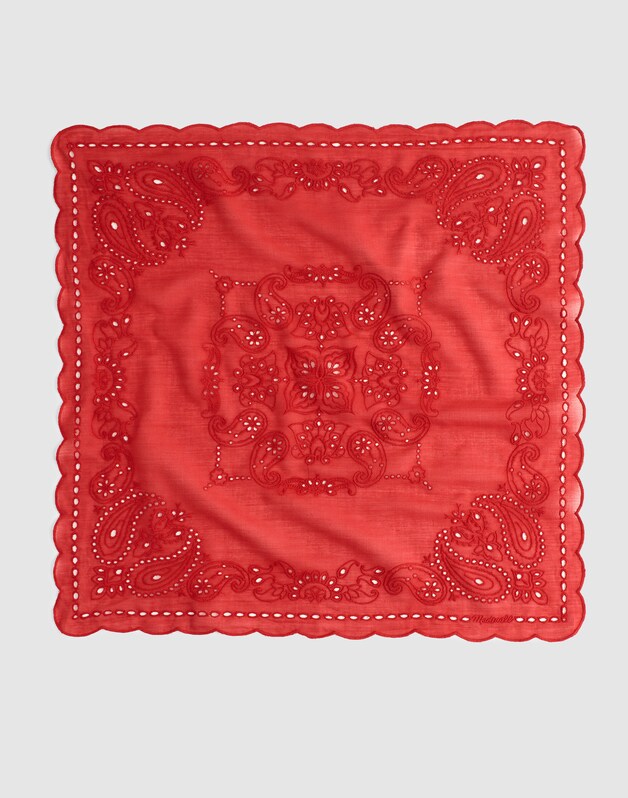 Organic Cotton Eyelet Bandana BANDANA EYELET CHILLI PEPPER