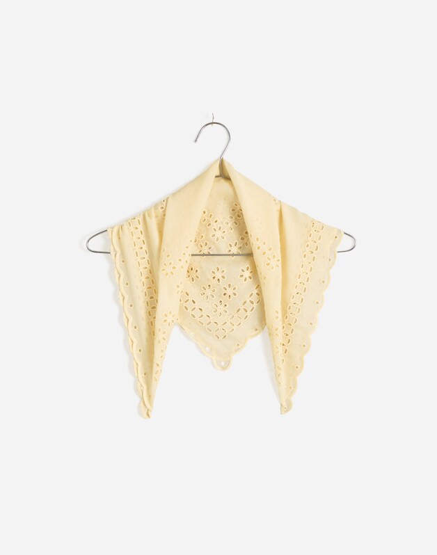 Organic Cotton Eyelet Bandana ANTIQUE CREAM