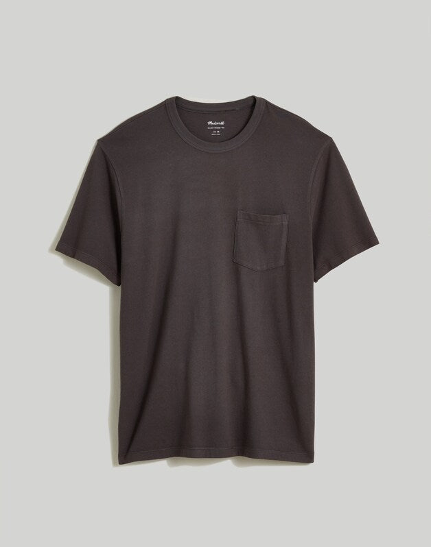 Allday Pocket Tee BLACK COAL