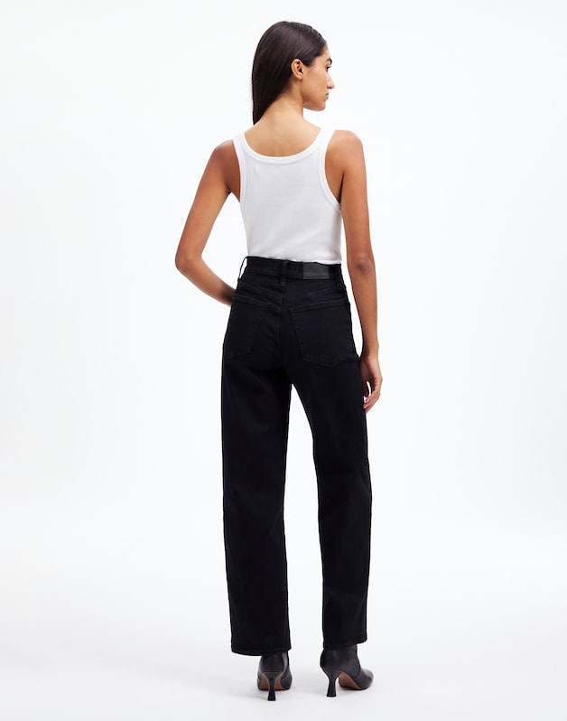 The Tall Perfect Vintage Wide-Leg Jean in Rinse Wash BLACK RINSE WASH