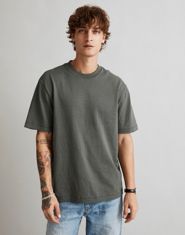 Relaxed Tee STEEL GREEN
