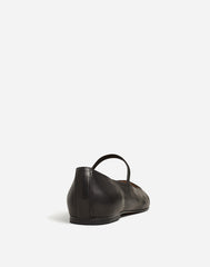 The Greta Mary Jane Flat TRUE BLACK