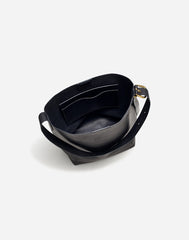 The Essential Bucket Tote in Leather TRUE BLACK